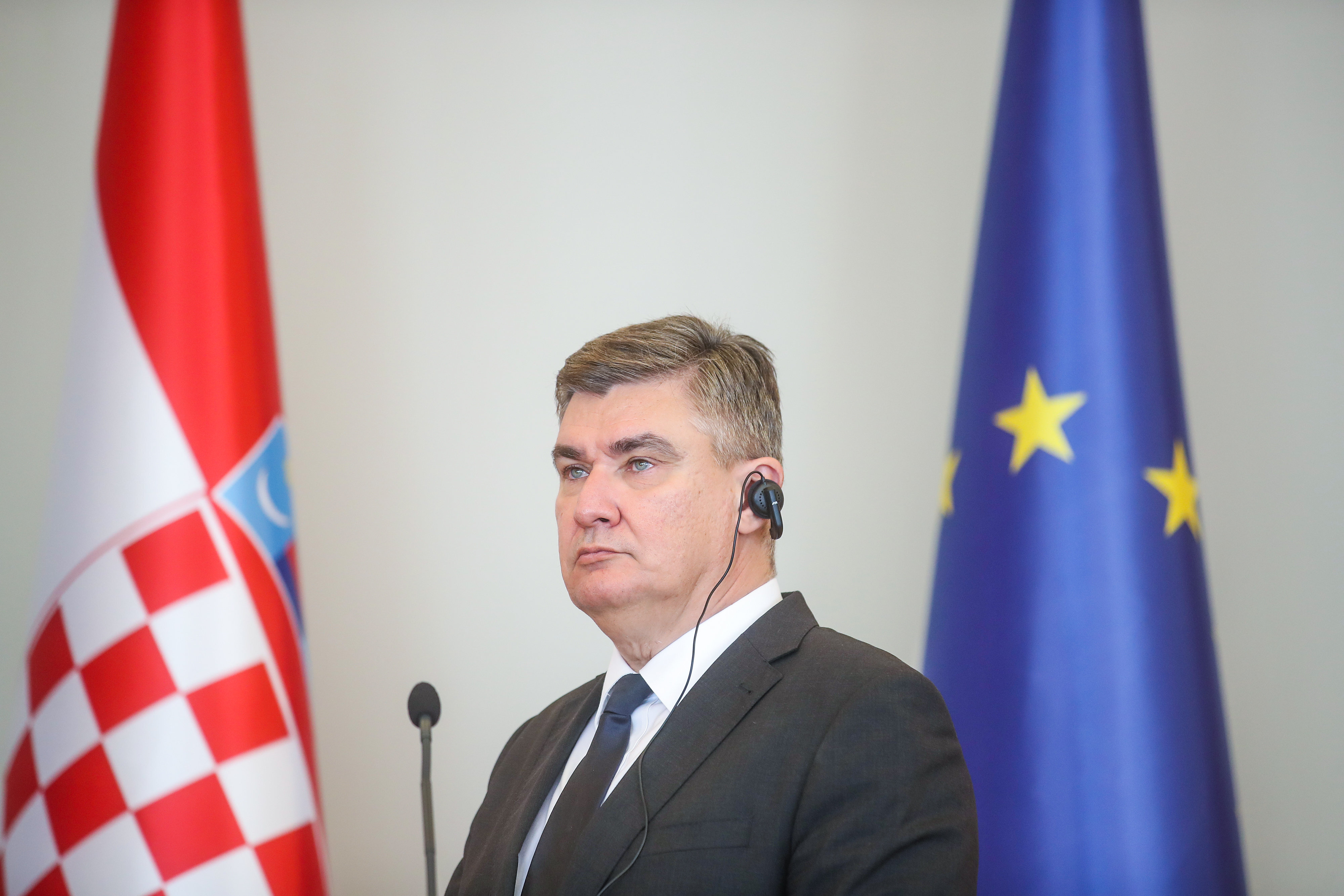 The Croatian President Zoran Milanović