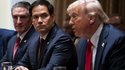 US-Außenminister Marco Rubio; und US-Präsident Donald J. Trump