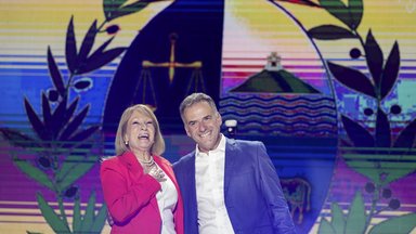 Uruguays neuer Präsident Yamandu Orsi und seine Vizepräsidentin Carolina Cosse.