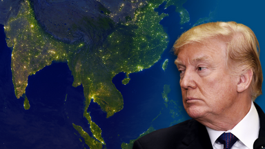 Donald Trump blickt auf Asien.
